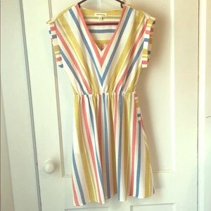 Colored striped dress